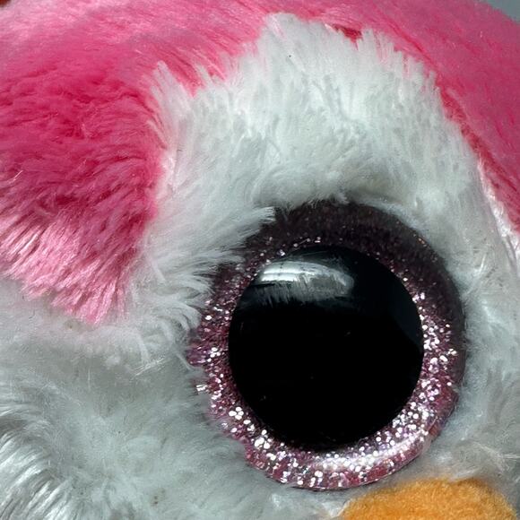 TY Beanie Boos Lot Of 5 Adorable Plush Stuffed Animals With Big Eyes Owl Leopard - Picture 3 of 16